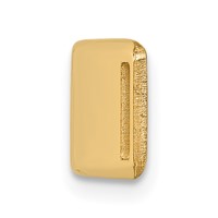 14K Yellow Gold 38x 8mm Centered Red Epoxy Enameled Medical ID Plate # 819 view 2
