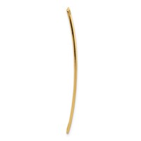 14K Yellow Gold 38x 10mm Off-Center Red Epoxy Enameled Soft Diamond Shape Medical ID Plate # 819 view 4