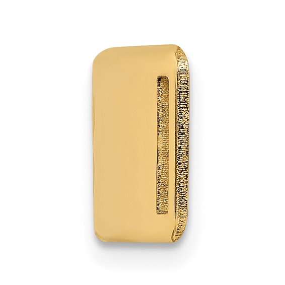 14K 39x10mm Centered Red Epoxy Enameled Medical ID Plate # 820