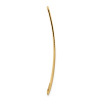 14K Yellow Gold 39x 13mm Off-Center Red Epoxy Enameled Soft Diamond Shape Medical ID Plate # 820 view 4