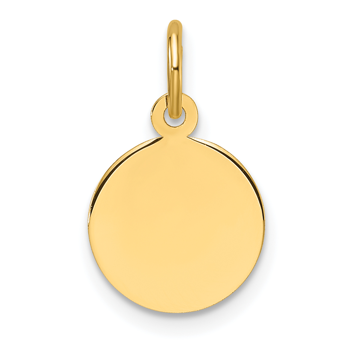 14k Plain .009 Gauge Circular Engravable Disc Charm (XM674/09)