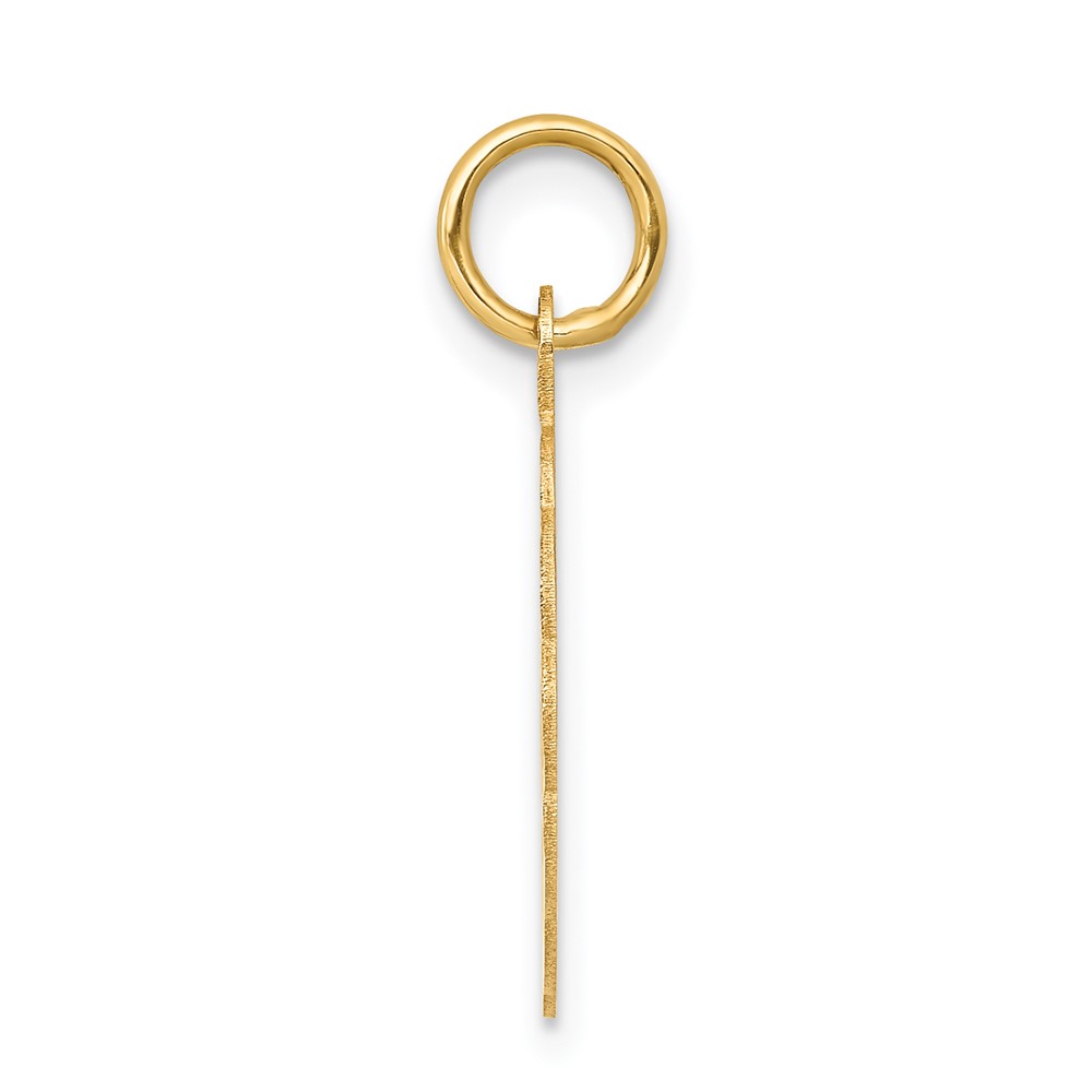 14k Girl Head on .013 Gauge Engravable Scalloped Disc Charm (XM68/13)