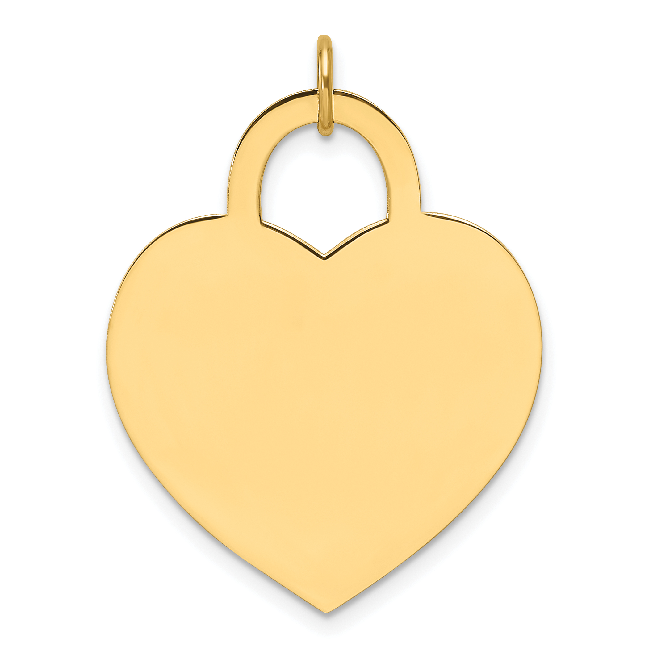 14k Large Engravable Heart Charm (XM691/13)
