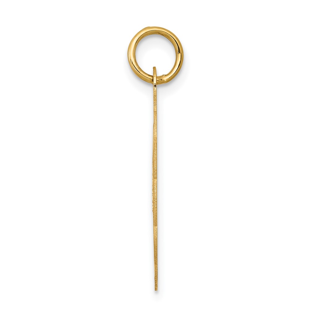 14k Girl Head on .013 Gauge Engravable Scalloped Disc Charm (XM70/13)