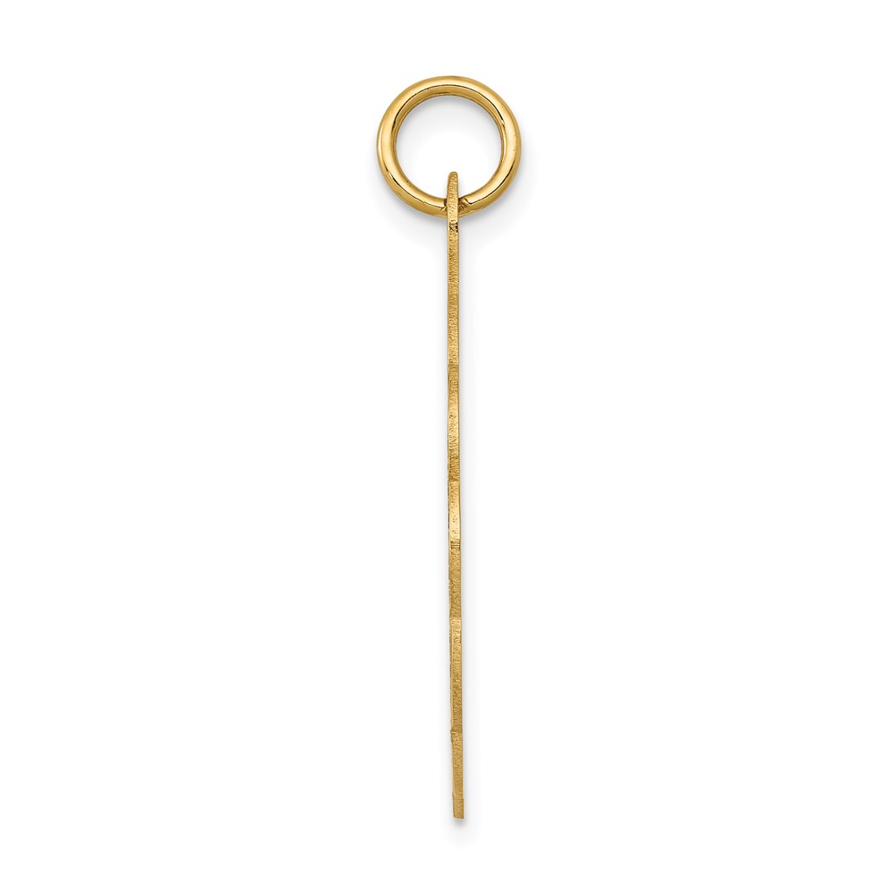 14k Girl Head on .011 Gauge Engravable Scalloped Disc Charm (XM86/11)