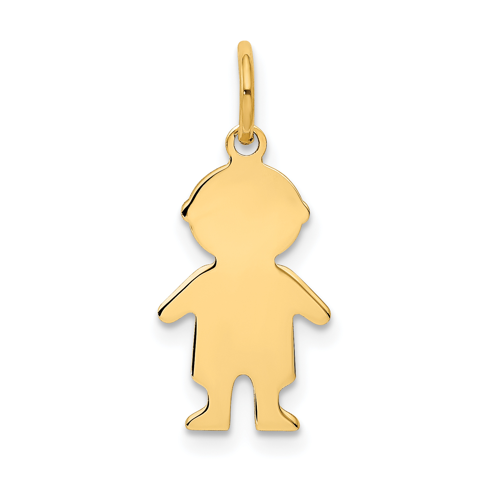 14k .011 Depth Engravable Boy Charm (XM94/11)