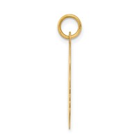 14K Yellow Gold.013 Depth Engravable Girl Head Charm view 2