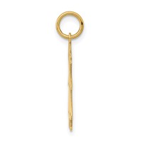 14K Yellow Gold .018 Depth Engravable Girl Charm view 2