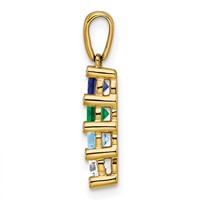 14K Family Jewelry Diamond Semi-Set Pendant view 3
