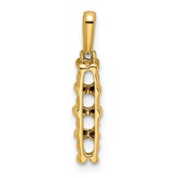 14K Family Jewelry Diamond Semi-Set Pendant view 4