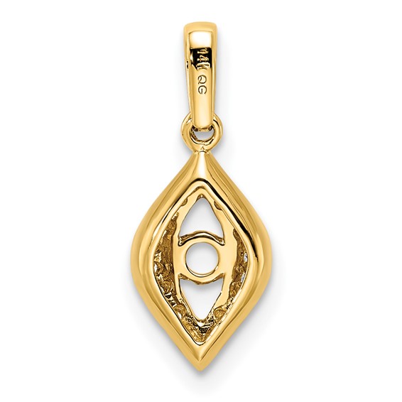 Family Jewelry Diamond Semi-Set Pendant