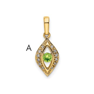 Family Jewelry Diamond Semi-Set Pendant