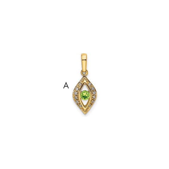 Family Jewelry Diamond Semi-Set Pendant
