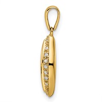 14K Family Jewelry Diamond Semi-Set Pendant view 3
