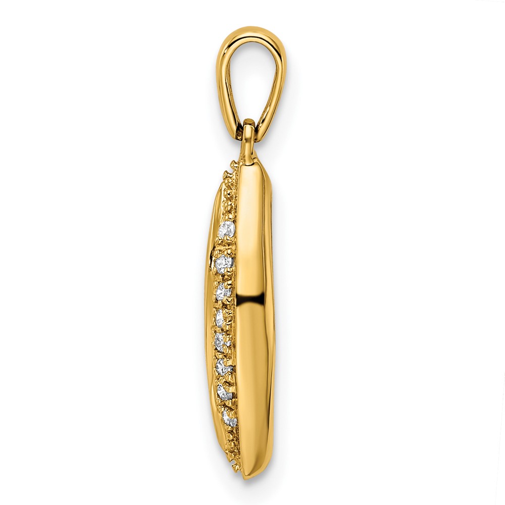 14K Family Jewelry Diamond Semi-Set Pendant (XMP32/3)