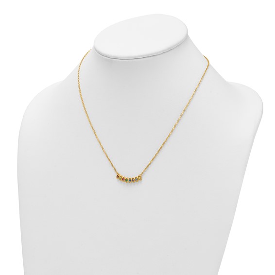 14k 8 Birthstone Mother's Necklace Mounting