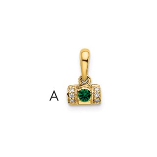 Family Jewelry Diamond Semi-Set Pendant