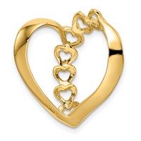 14K Yellow Gold Genuine 6 Stone Mother's Slide view 4