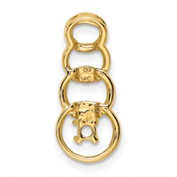 14K 1 Genuine Stone Family Pendant view 4