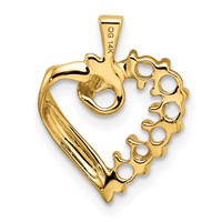 14K Yellow Gold 6 Synthetic Stone Family Pendant view 4