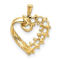 14K 7 Genuine Stone Family Pendant view 4