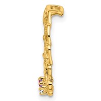 14K 3 Genuine Stone Family Pendant view 3