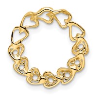 14K Yellow Gold 7 Synthetic Stone Family Pendant view 4