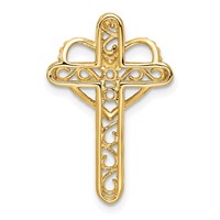14K Yellow Gold Synthetic Diamond Family Jewelry Pendant view 3