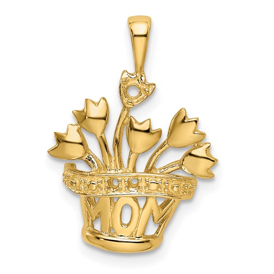 Birthstone Mothers Flowerpot Pendant Mounting