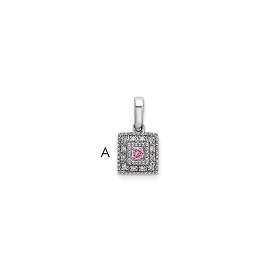 Family Jewelry Diamond Semi-Set Pendant