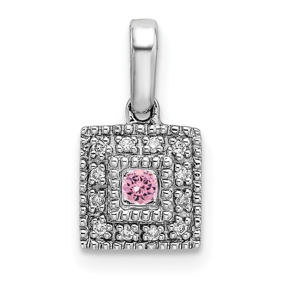 Family Jewelry Diamond Semi-Set Pendant