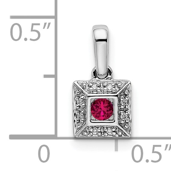 Family Jewelry Birthstone & Diamond Set Pendant          