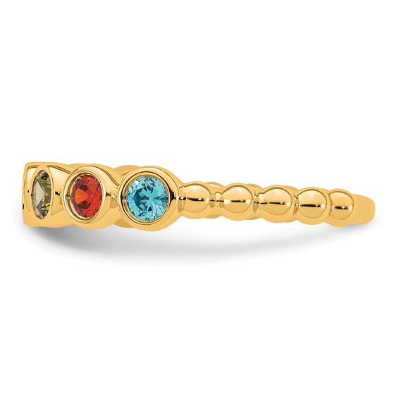 14k 7 Birthstone Mother's Ring Mounting