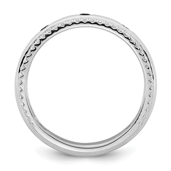 14k WG 3 Birthstone and Diamond Mother's Ring Semi-mount