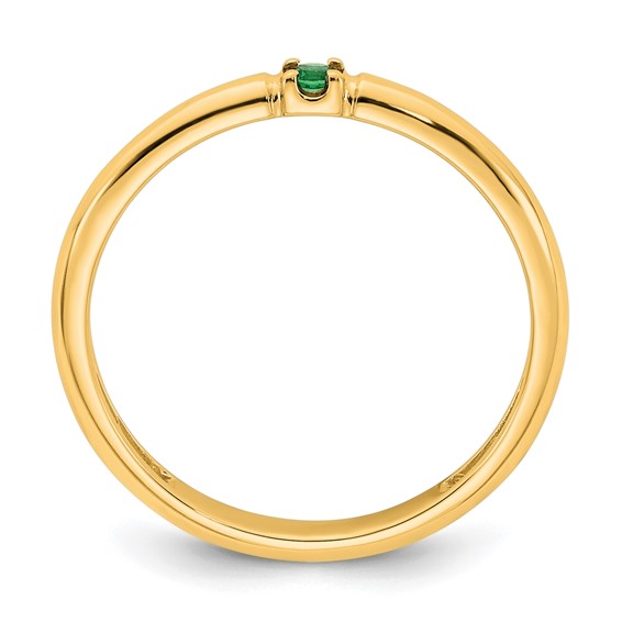 14k Yellow  Gold Mother's Ring Mounting