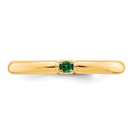 14k Yellow  Gold Mother's Ring Mounting