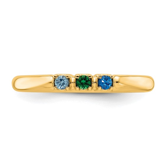 14k Yellow Gold  Mother's Ring Mounting
