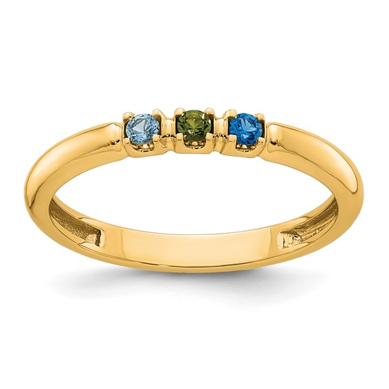 14k Yellow Gold  Mother's Ring Mounting