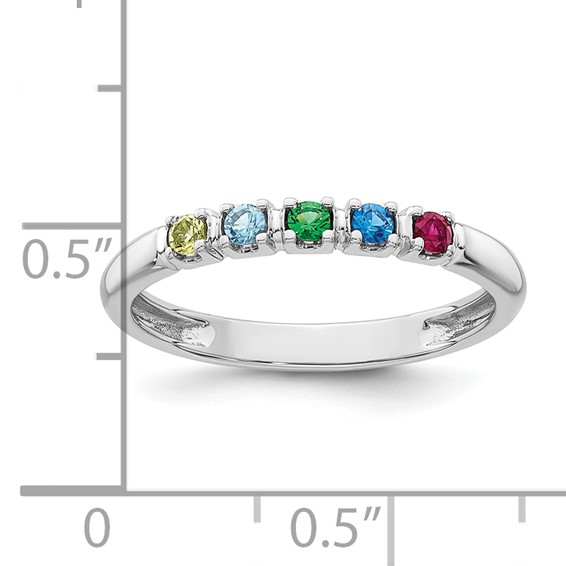 14k White gold  Mother's Ring Mounting