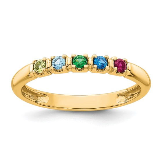 14k Yellow Gold  Mother's Ring mounting