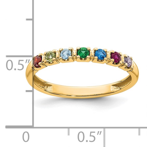 14k Yellow Gold Mother's Ring Mounting