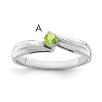 Sterling Silver Rhodium-plated Family Jewelry Mounting view 1