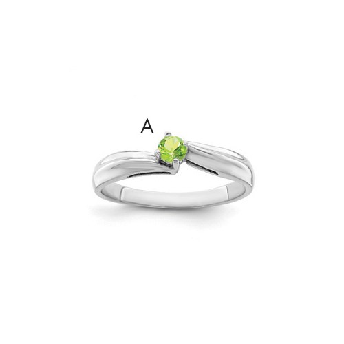 Sterling Silver Rhodium-plated Family Jewelry Ring