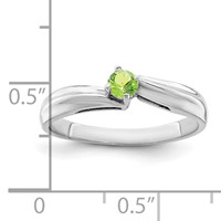 14K White Gold Genuine Family Jewelry Ring view 4