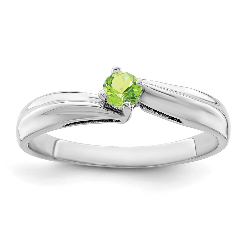 14K White Gold Genuine Family Jewelry Ring