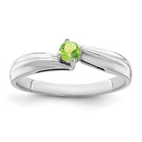 14K White Gold Genuine Family Jewelry Ring view 1