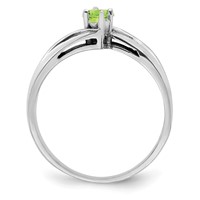 14K White Gold Genuine Family Jewelry Ring view 2