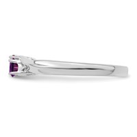 Sterling Silver Rhodium-plated Family Jewelry Ring view 4