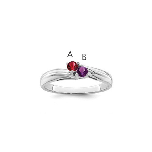 Sterling Silver Rhodium-plated Family Jewelry Mounting