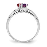 Sterling Silver Rhodium-plated Family Jewelry Ring view 3